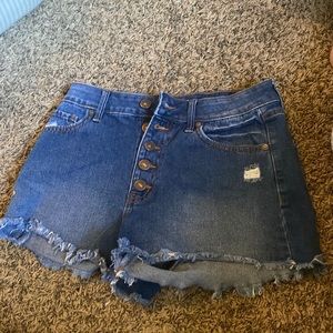 High waisted Jean Short